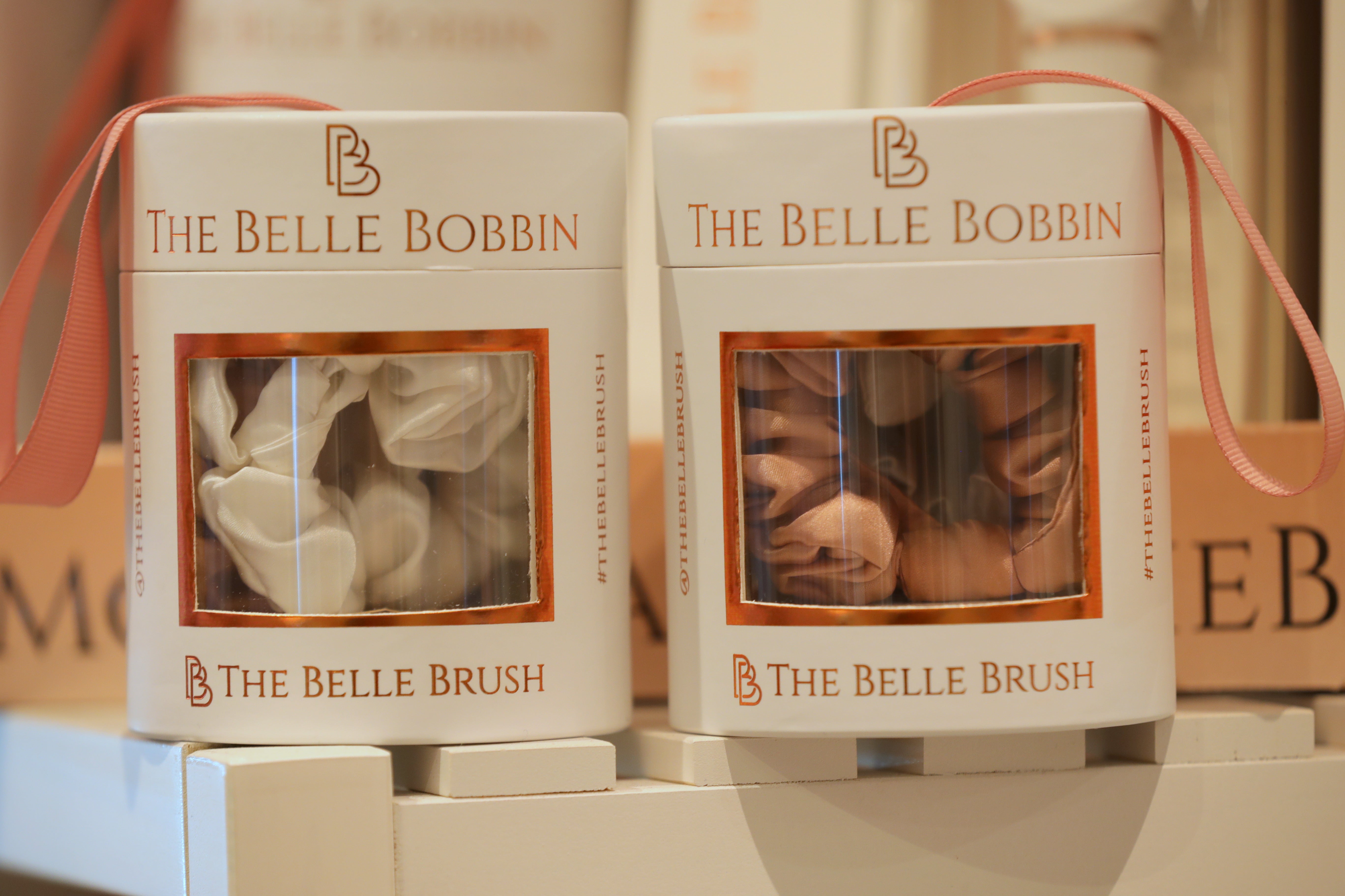 The Belle Bobbin - 2 x 100% Mulberry Silk Scrunchies